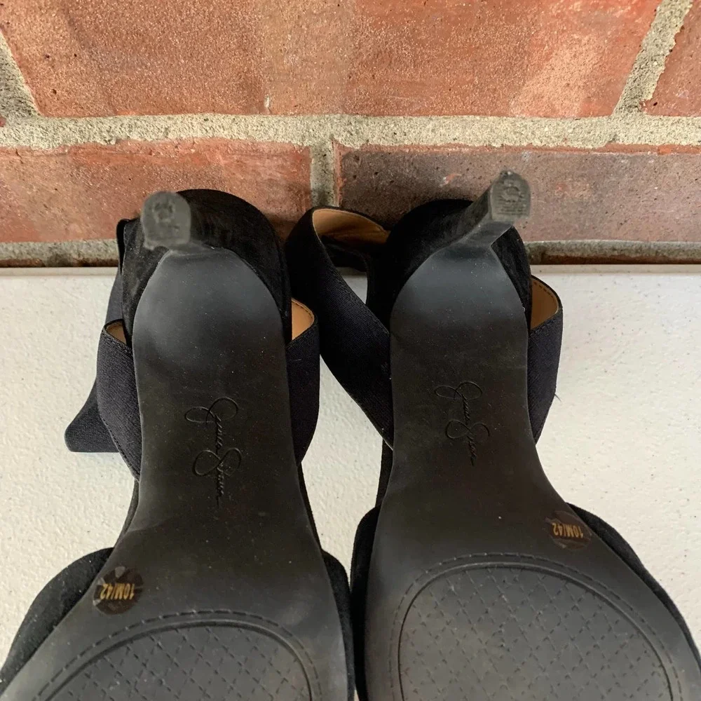 Jessica Simpson Perinna Pointed-toe Stiletto Heel Ankle Strap Pumps Women US 10M - Picture 7 of 9